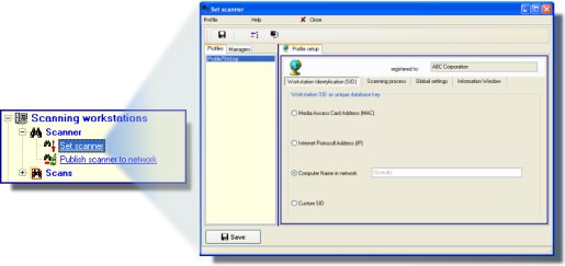Rozmiar: 40310 bajt������
</A>
how the scanner should be launched on the workstations  enter the scanner initiation command to the log-in script of your network workstations <BR><BR>
where the scans should be collected  defined shared network locations and grant appropriate access rights to users:<A HREF=